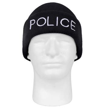 ROTHCO POLICE WATCH CAP (BLACK)