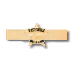 SHERIFF DEPART STAR SILVER TIE BAR